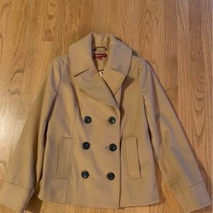 Merona Tan Wool Coat size Small